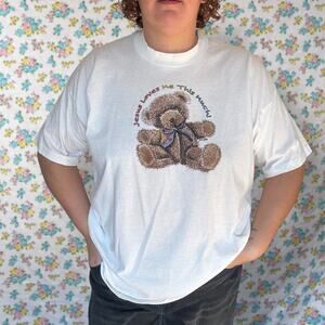 VINTAGE 90S SHORT SLEEVE FRUIT OF THE LOOM TEE JESUS CHRISTIAN TSHIRT XXL